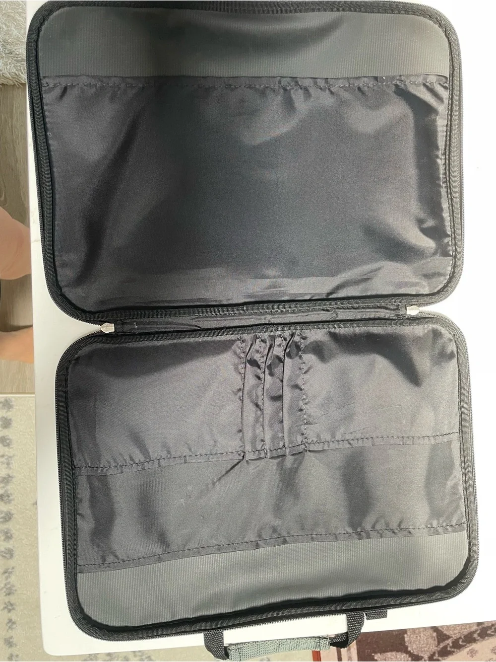 Black Leather Laptop Sleeve and laptop bag